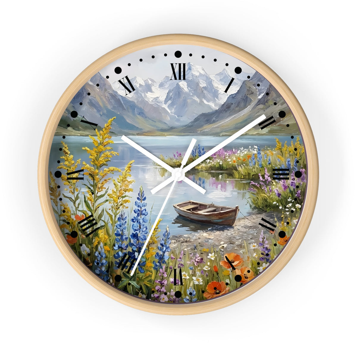 Traditional Round Wood Clock