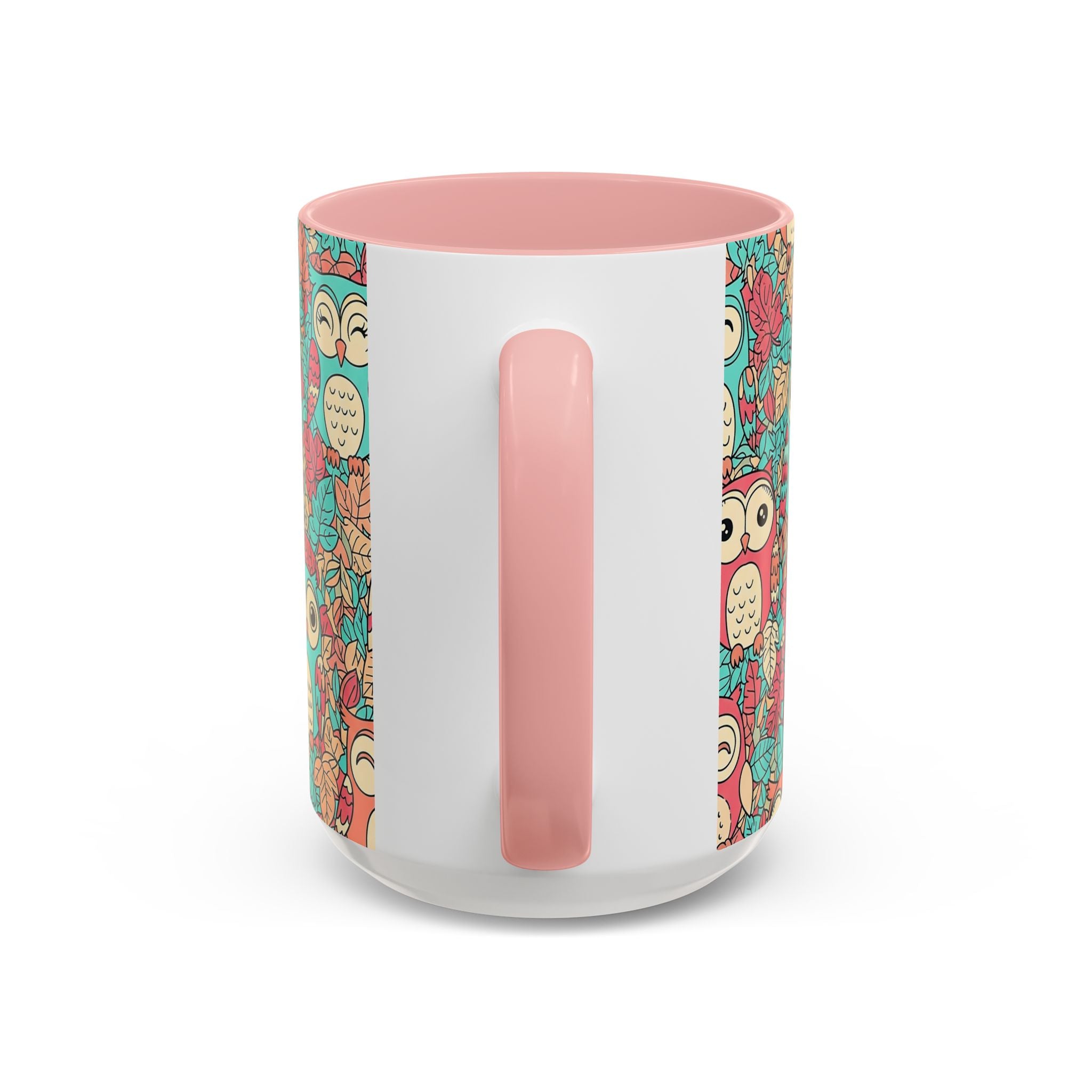 Colorful Owl Pattern Coffee Mug — Cute Woodland Tea & Coffee Cup (11/15oz)