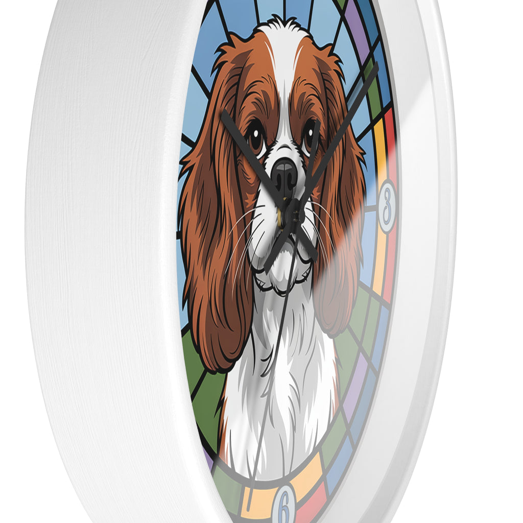 Caviler King Charles Color Wheel Wall Clock — Spaniel Dog Home Decor