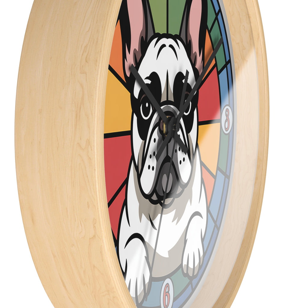 French Bulldog Colorful Wall Clock — Frenchie Home Decor