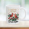 Cardinal Bird Couple Christmas Mug | Christmas Holiday Coffee Cup