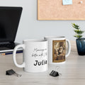 Custom Calico Painted Portrait Ceramic Mug – Personalized Coffee Cat Cup