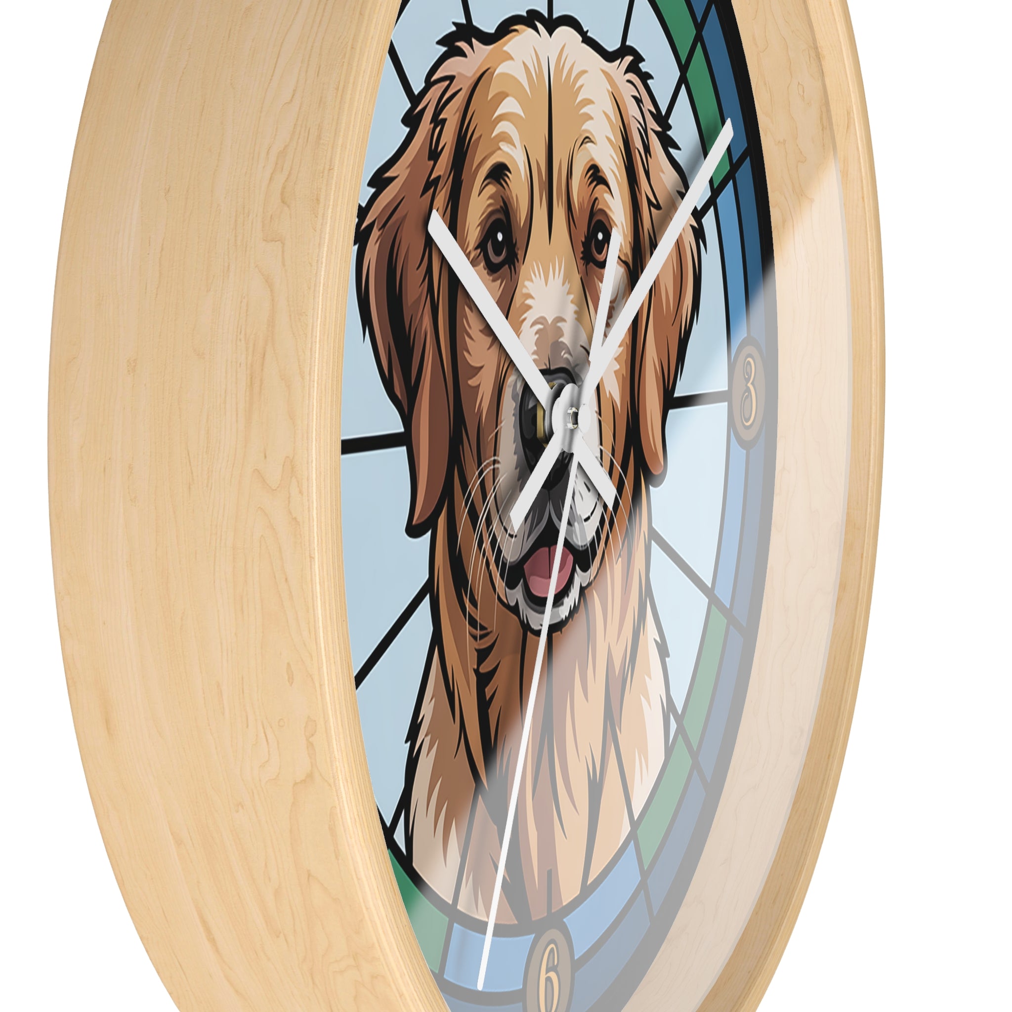 Golden Retriever Colorful Wall Clock — Dog Home Decor