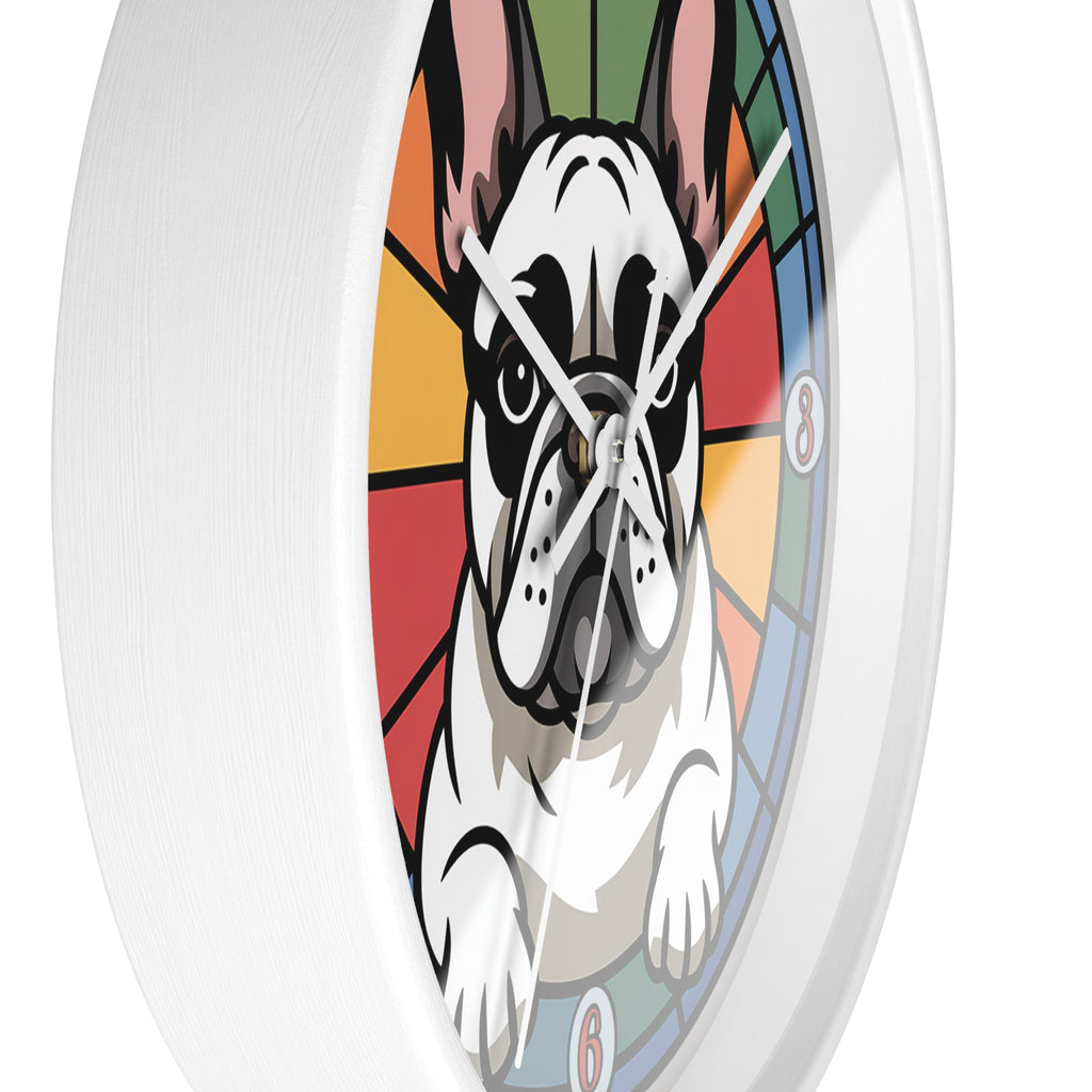 French Bulldog Colorful Wall Clock — Frenchie Home Decor