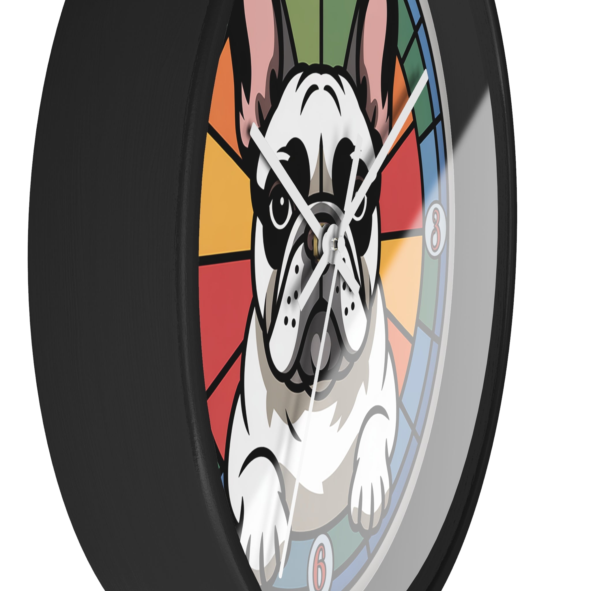 French Bulldog Colorful Wall Clock — Frenchie Home Decor