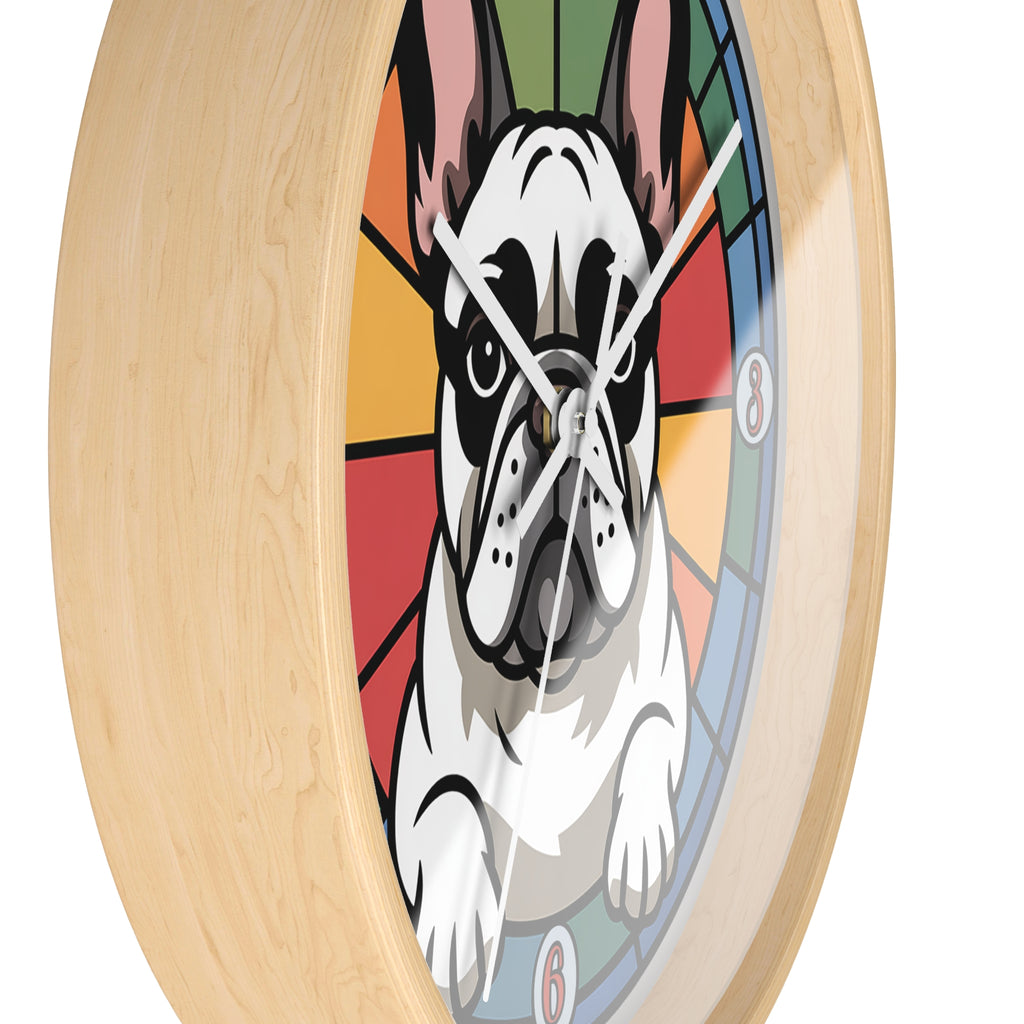 French Bulldog Colorful Wall Clock — Frenchie Home Decor