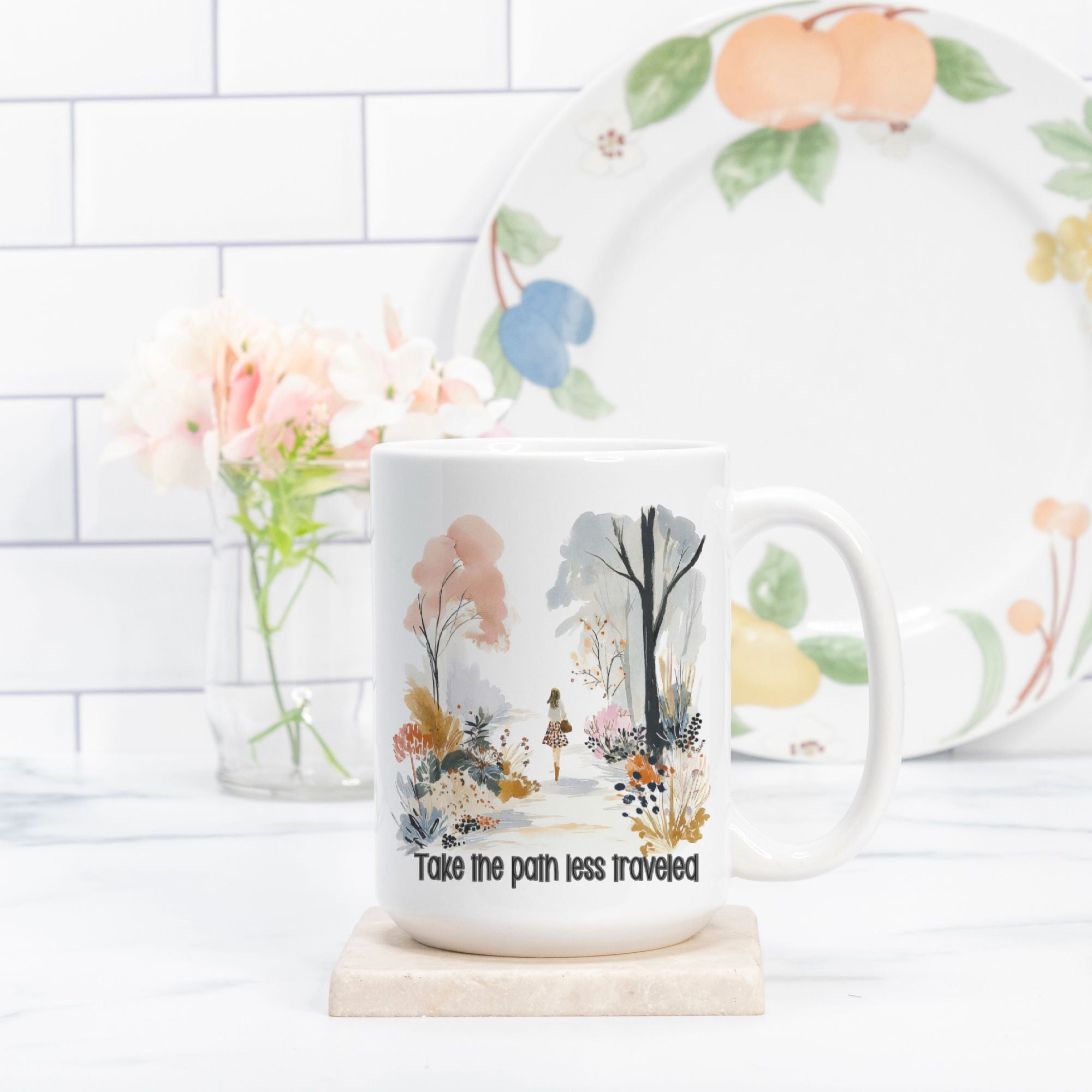 Take The Path Less Traveled Mug Deluxe 15oz.