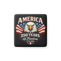 America 250 Years Porcelain Magnet — Bald Eagle & Flag 1776–2026 Centennial Patriotic Magnet