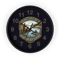 Hunting & Fishing Wall Clock — “Two Great Loves, One Life” Rustic Outdoors Decor