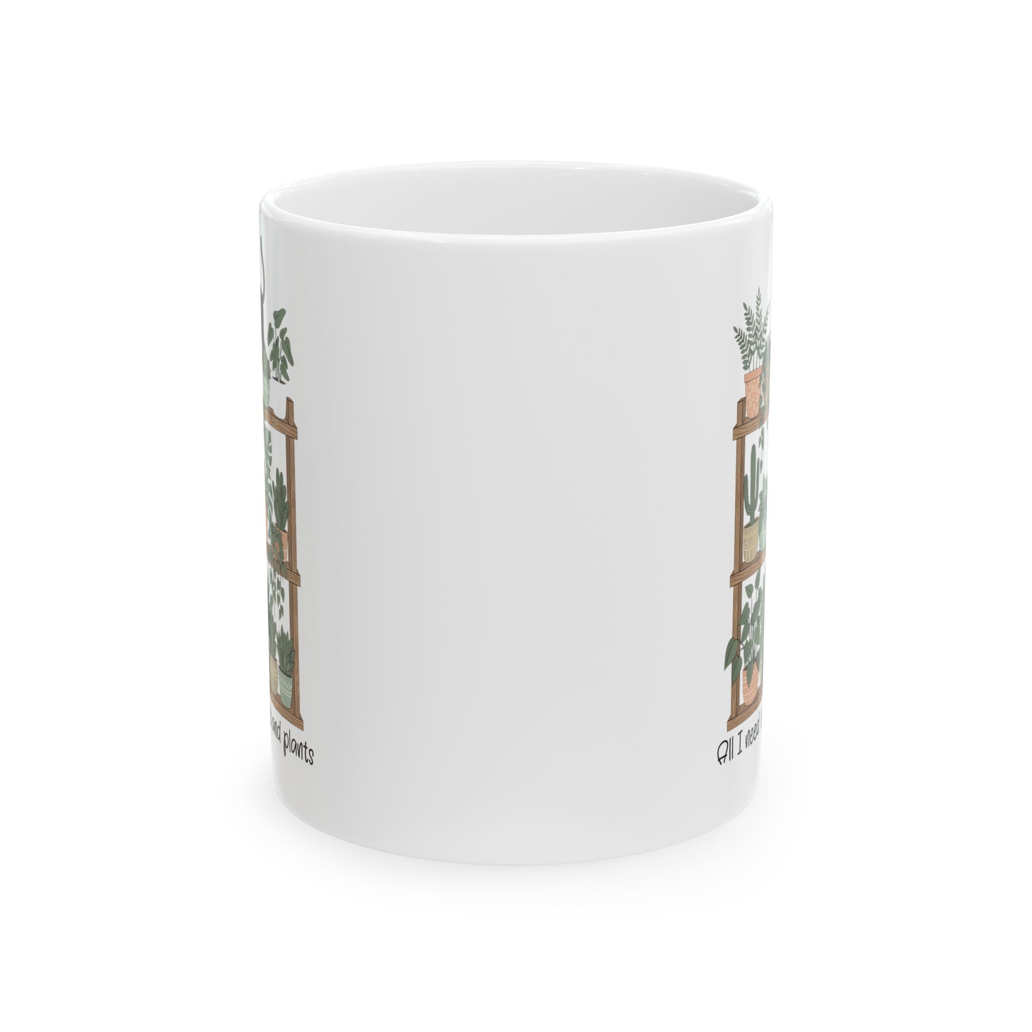 All I Need Is My Cats and Plants Mug | Cat Mom Gift