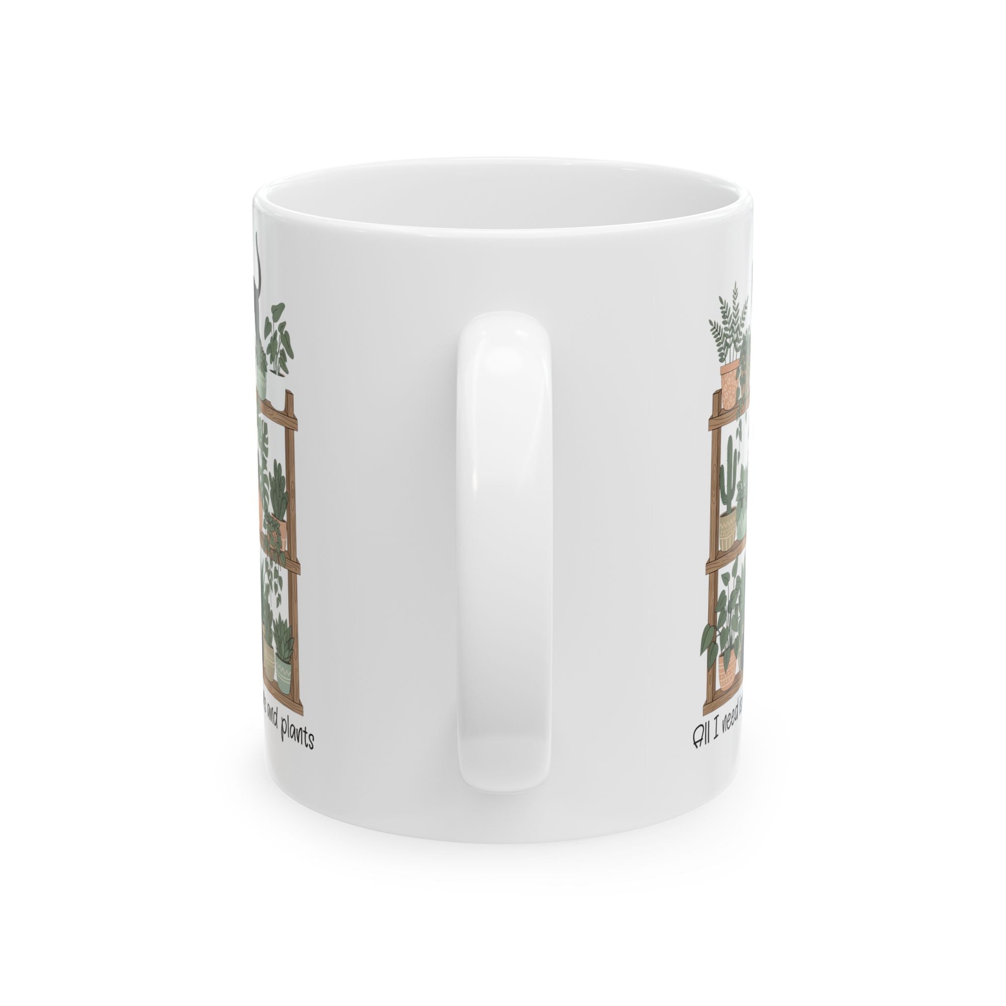 All I Need Is My Cats and Plants Mug | Cat Mom Gift