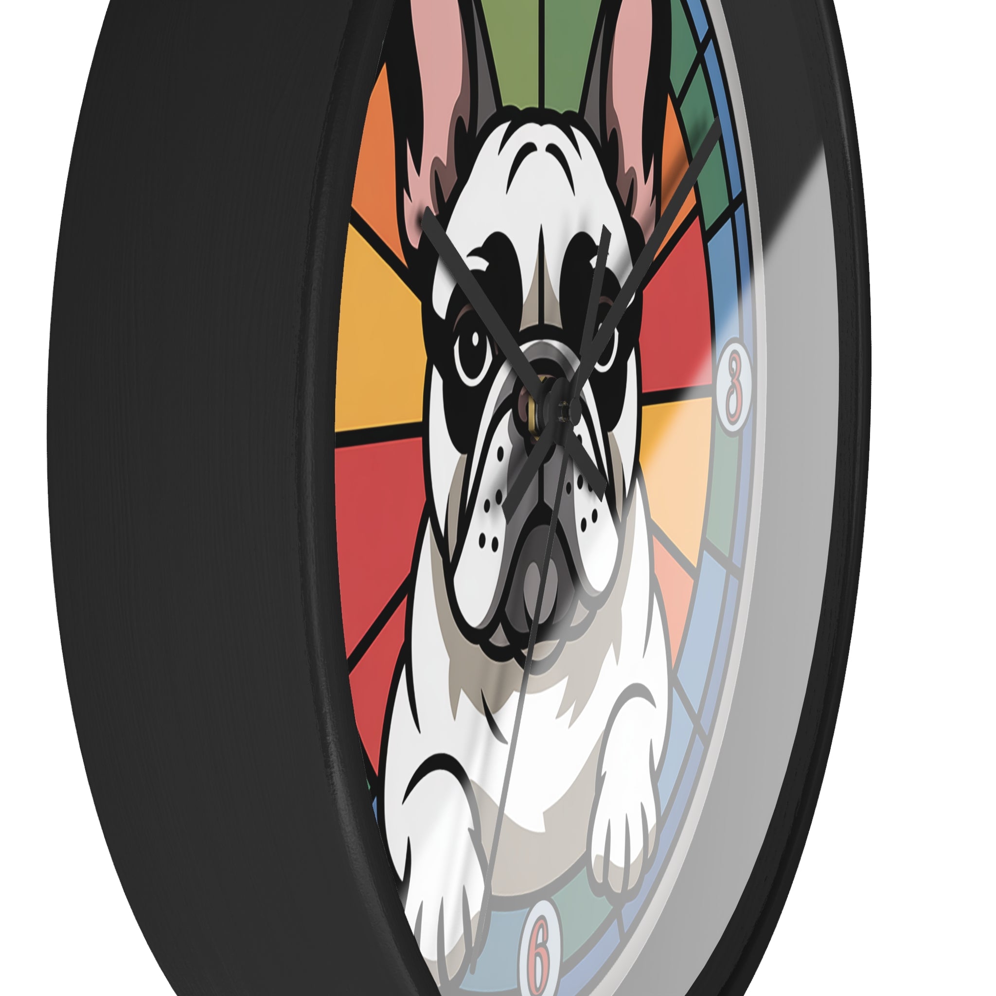 French Bulldog Colorful Wall Clock — Frenchie Home Decor