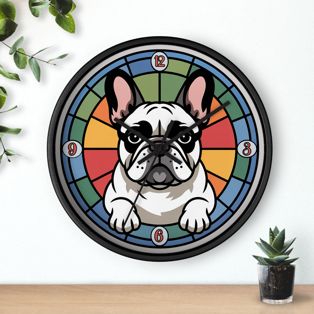 French Bulldog Colorful Wall Clock — Frenchie Home Decor