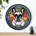French Bulldog Colorful Wall Clock — Frenchie Home Decor