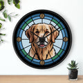 Golden Retriever Colorful Wall Clock — Dog Home Decor