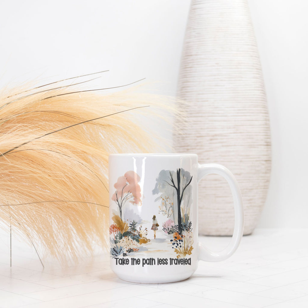 Take The Path Less Traveled Mug Deluxe 15oz.