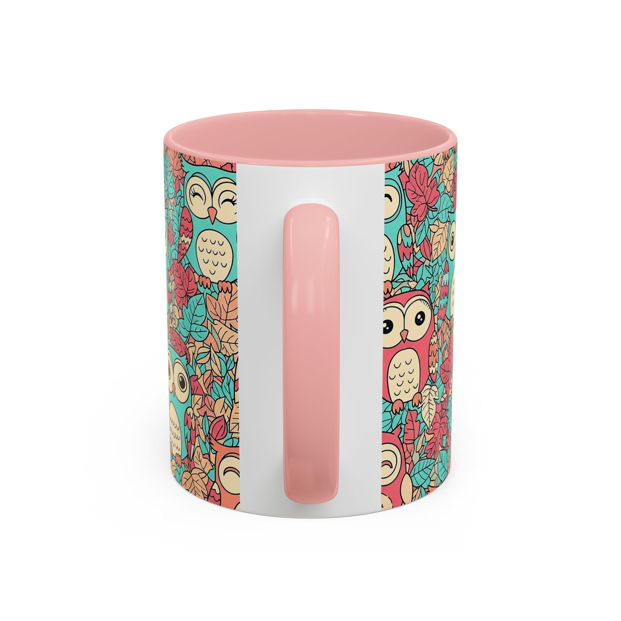 Colorful Owl Pattern Coffee Mug — Cute Woodland Tea & Coffee Cup (11/15oz)