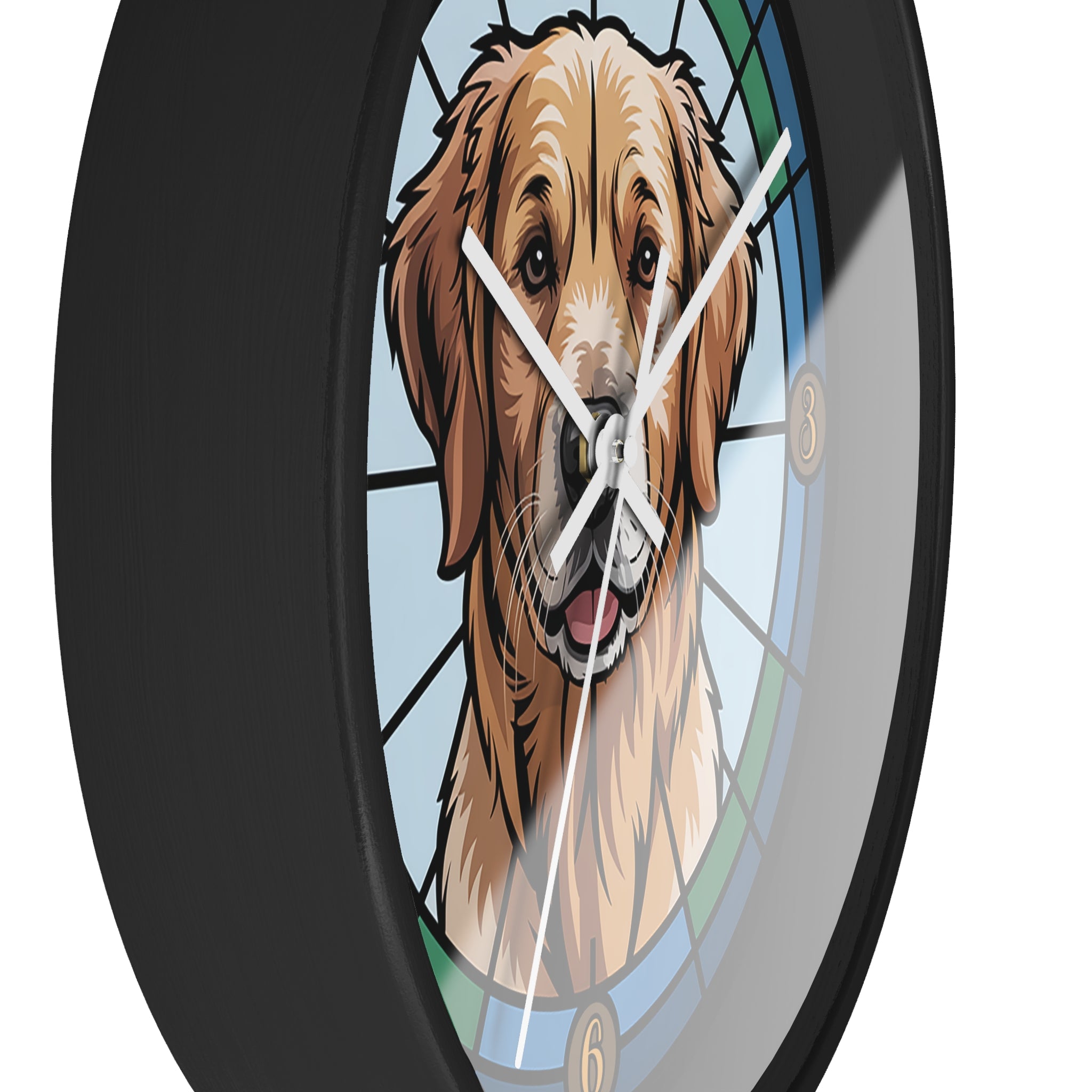 Golden Retriever Colorful Wall Clock — Dog Home Decor
