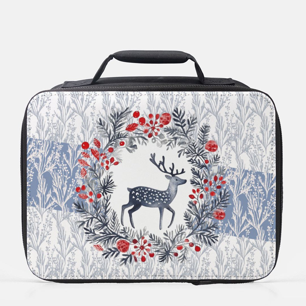 Reindeer Wreath Insulated Lunch Bag – Snowberry Woods Christmas