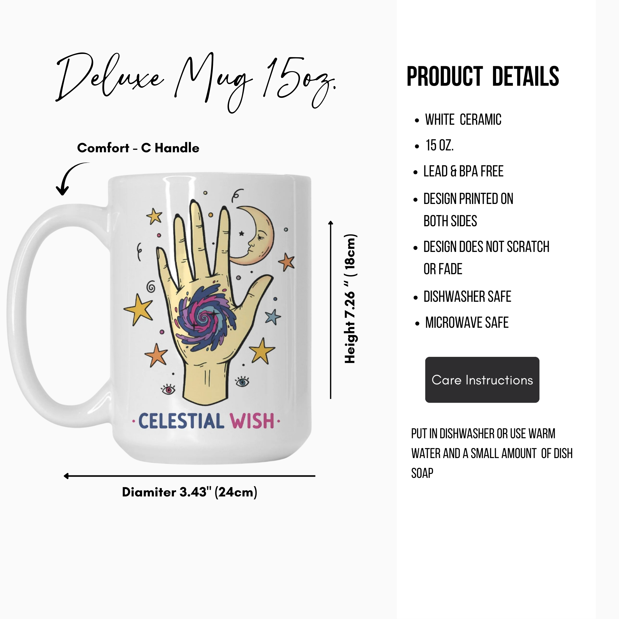Celestial Wish Mug Deluxe 15oz.