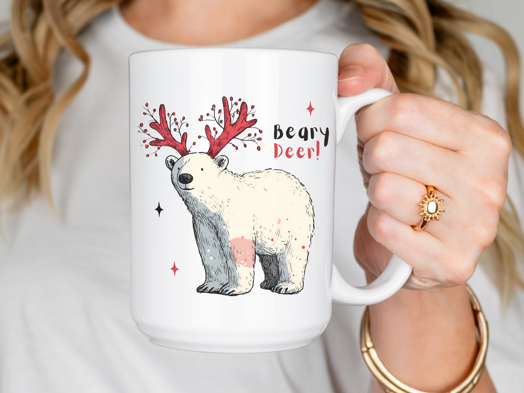 Christmas Polar Bear - Beary Dear Mug Deluxe 15oz.