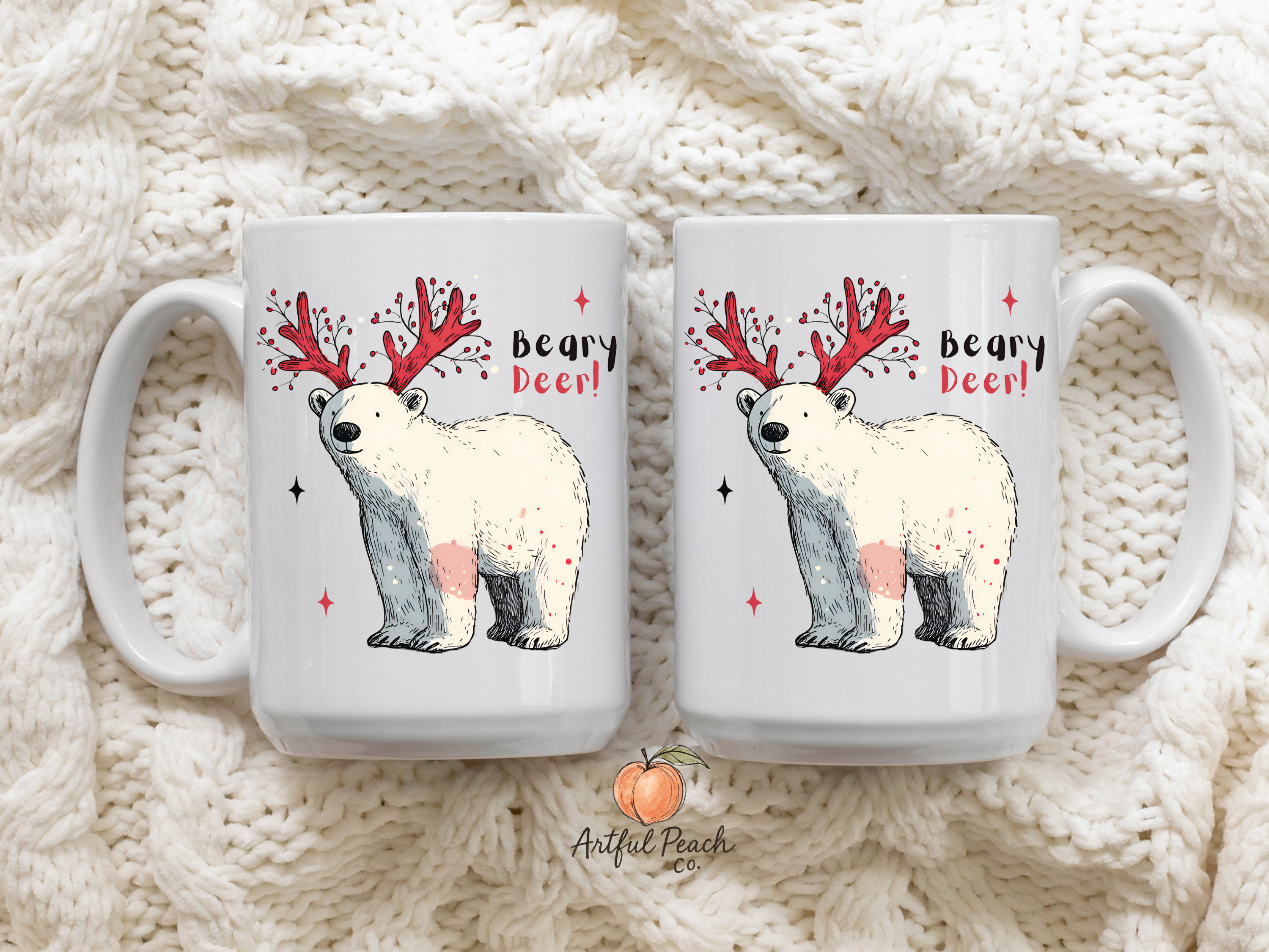 Christmas Polar Bear - Beary Dear Mug Deluxe 15oz.