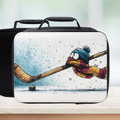  insulated lunch bag with cartoon character and hockey stick design
