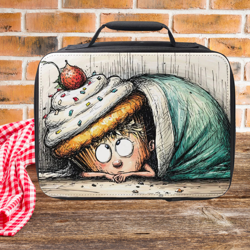 Comfort In A Cupcake Lunch Bag - Cartoon Art Lunchbox