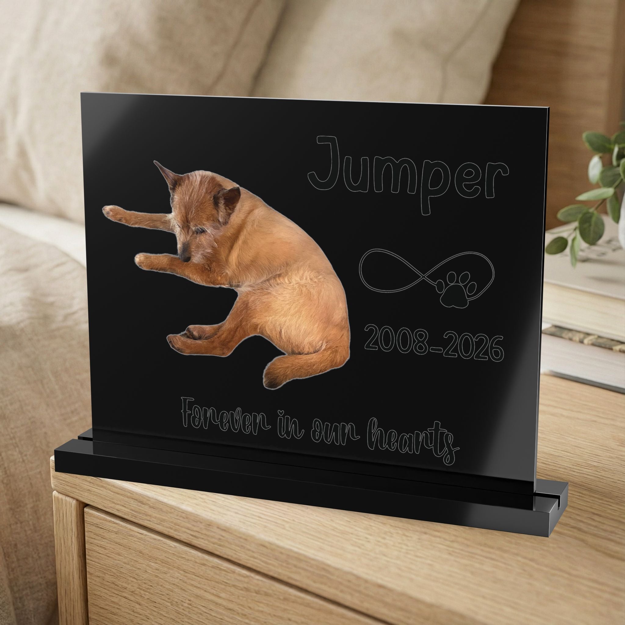 Custom Photo Pet Memorial Sign | Personalized Cat or Dog Loss Gift