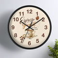 Espresso Yourself Coffee Wall Clock — Cute Café Kitchen Décor