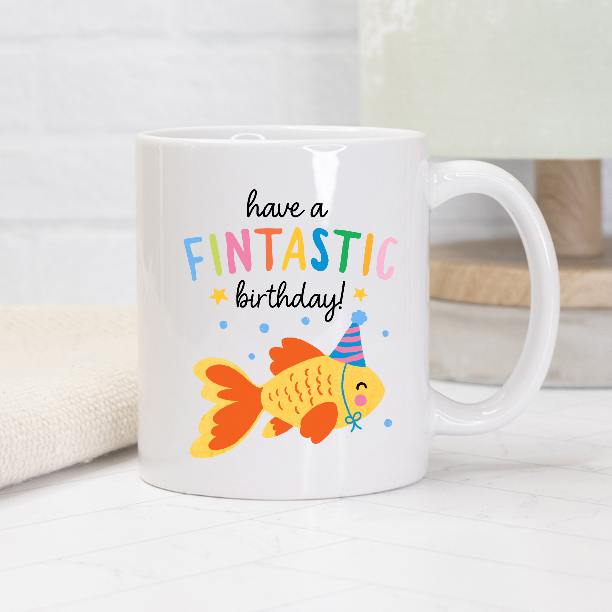 Fish Fintastic Birthday Mug 11oz or 15oz