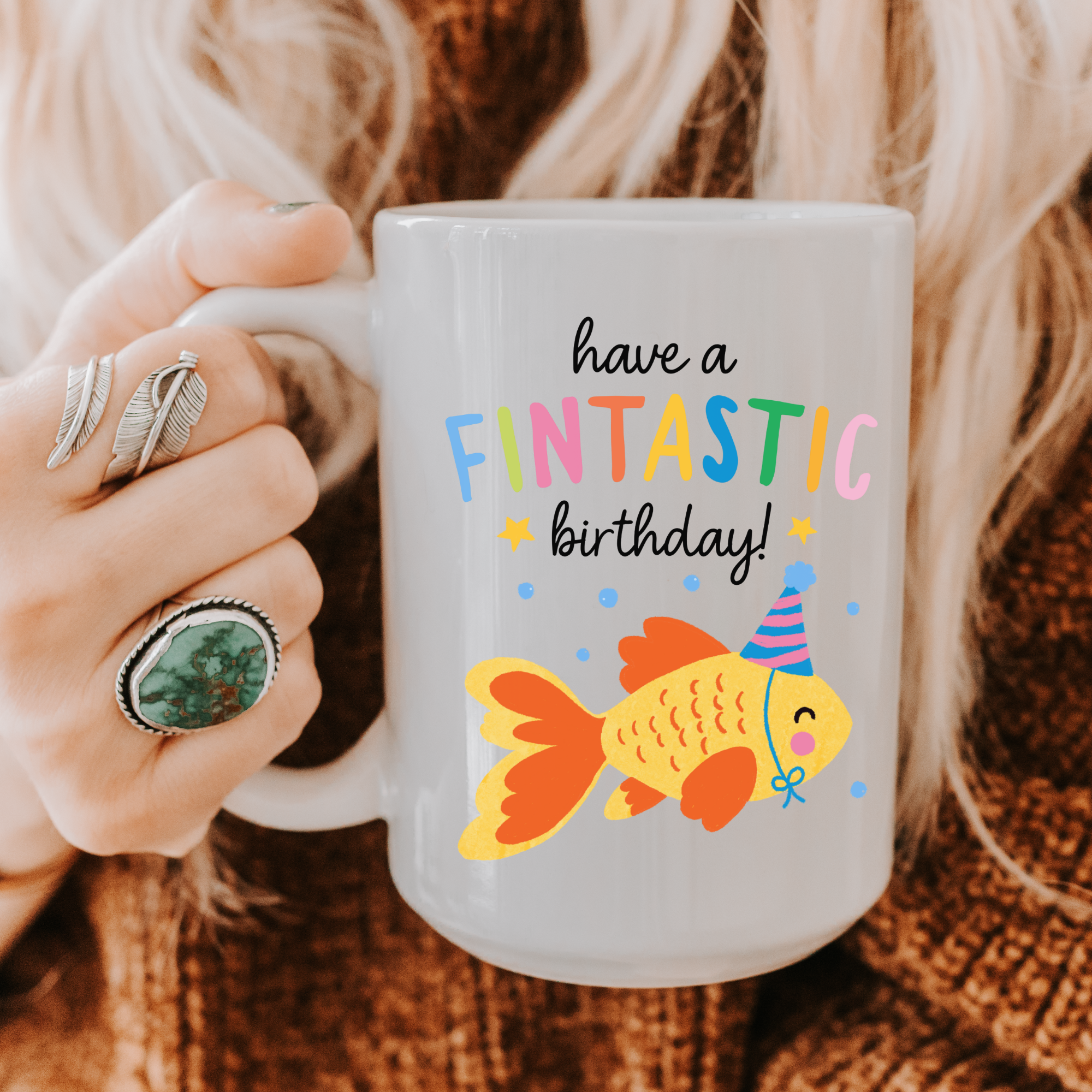 Fish Fintastic Birthday Mug 11oz or 15oz