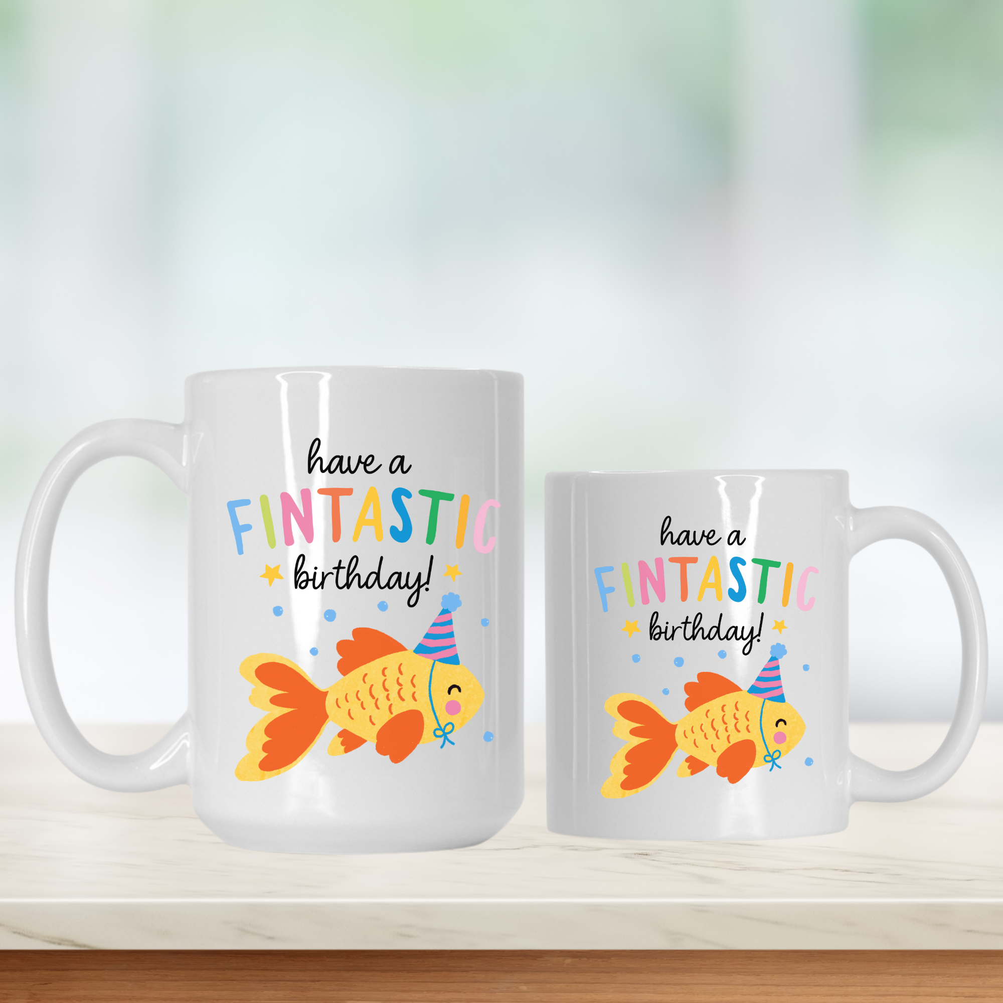 Fish Fintastic Birthday Mug 11oz or 15oz