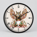 Christmas Owl &  Gnome Wall Clock – Festive Holiday Kitchen Decor