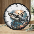 Great White Shark Wall Clock — Ocean Marine Decor