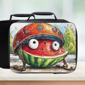  insulated lunch bag with watermelon monster design
