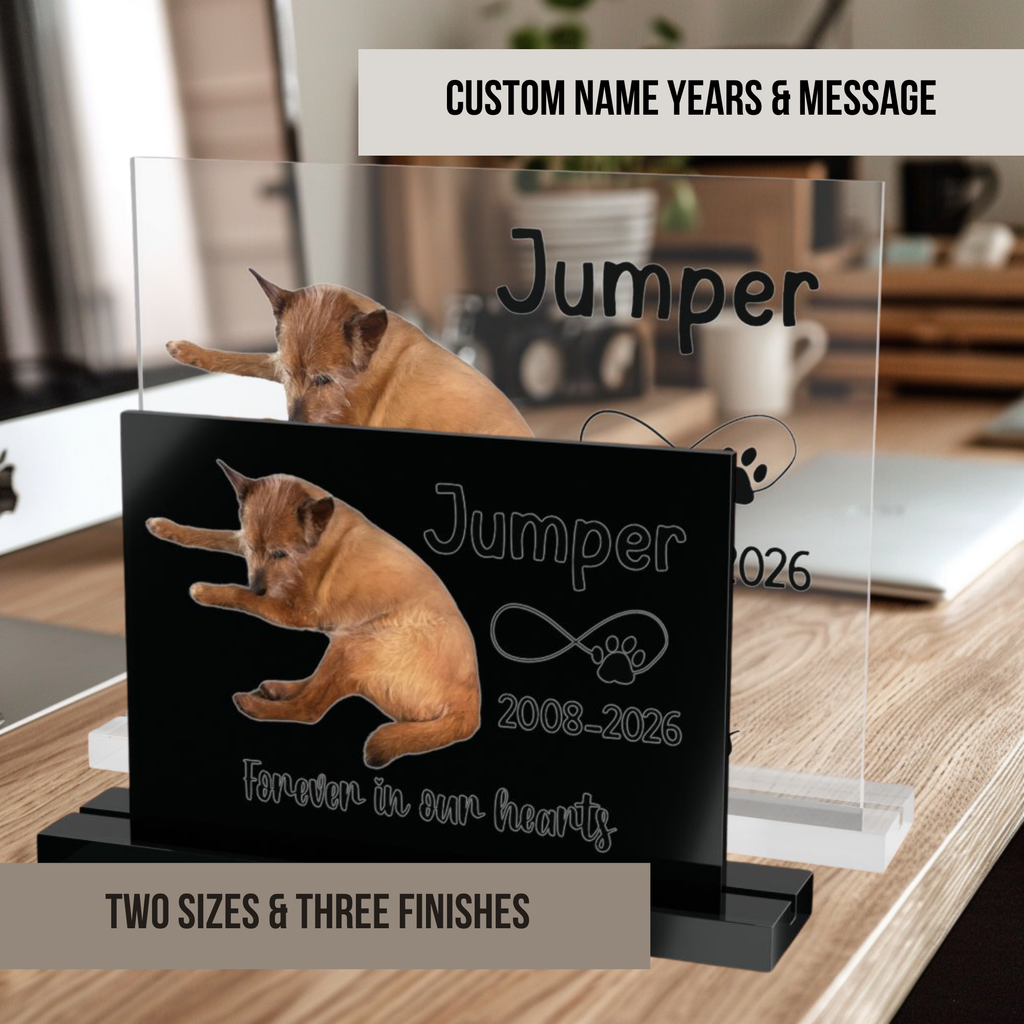 Custom Photo Pet Memorial Sign | Personalized Cat or Dog Loss Gift