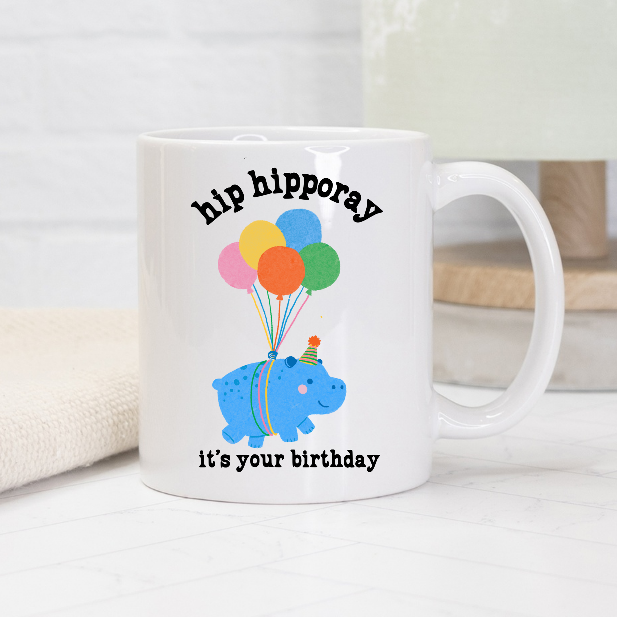 Hippo Birthday Mug 11oz. or 15oz.