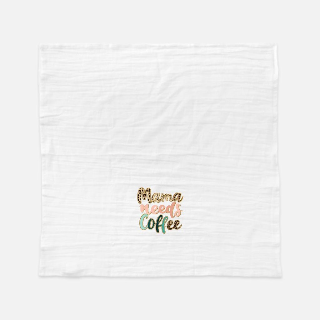 Text 'Mama needs Coffee' on a white background with striped pattern
