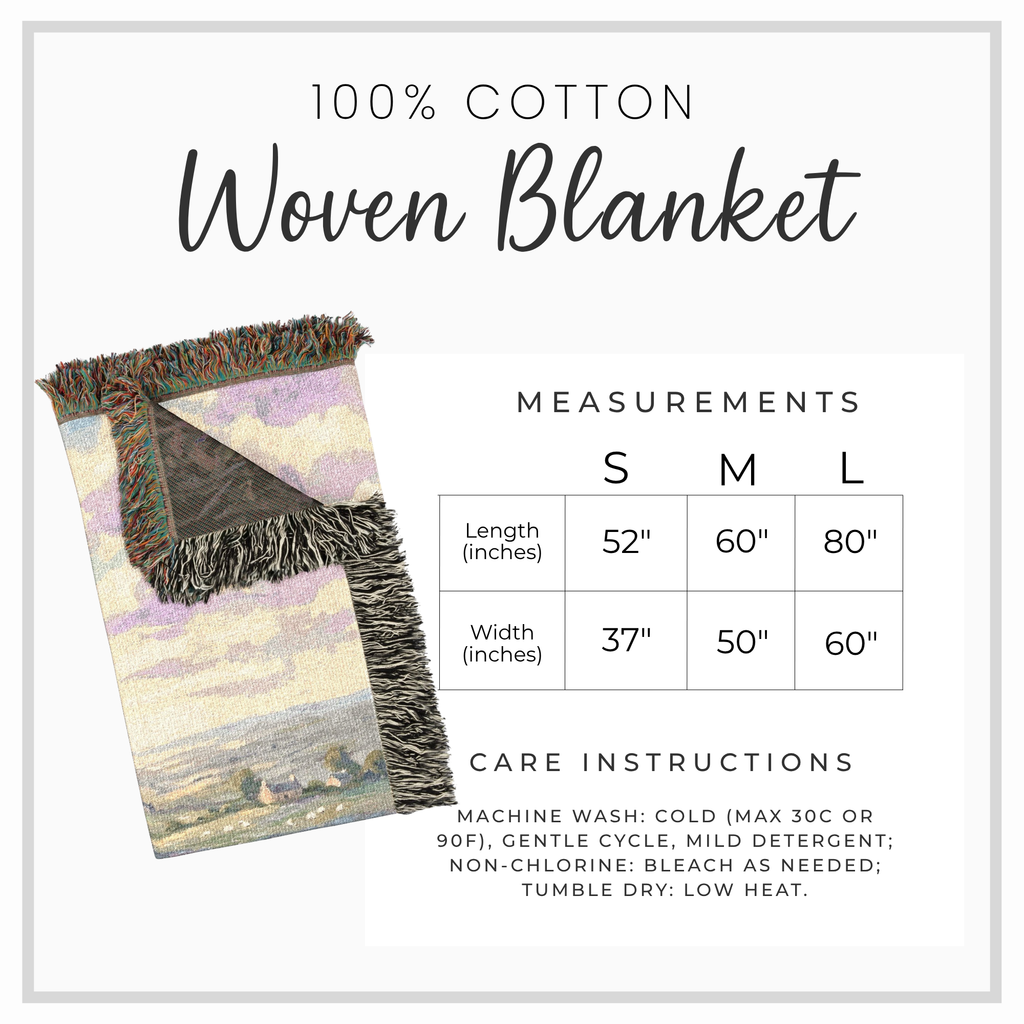 Personalized Beagle In Wildflowers Woven Blanket | Dog Tapestry Throw