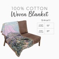 Personalized Bernese In Wildflowers Woven Blanket | Dog Tapestry Throw