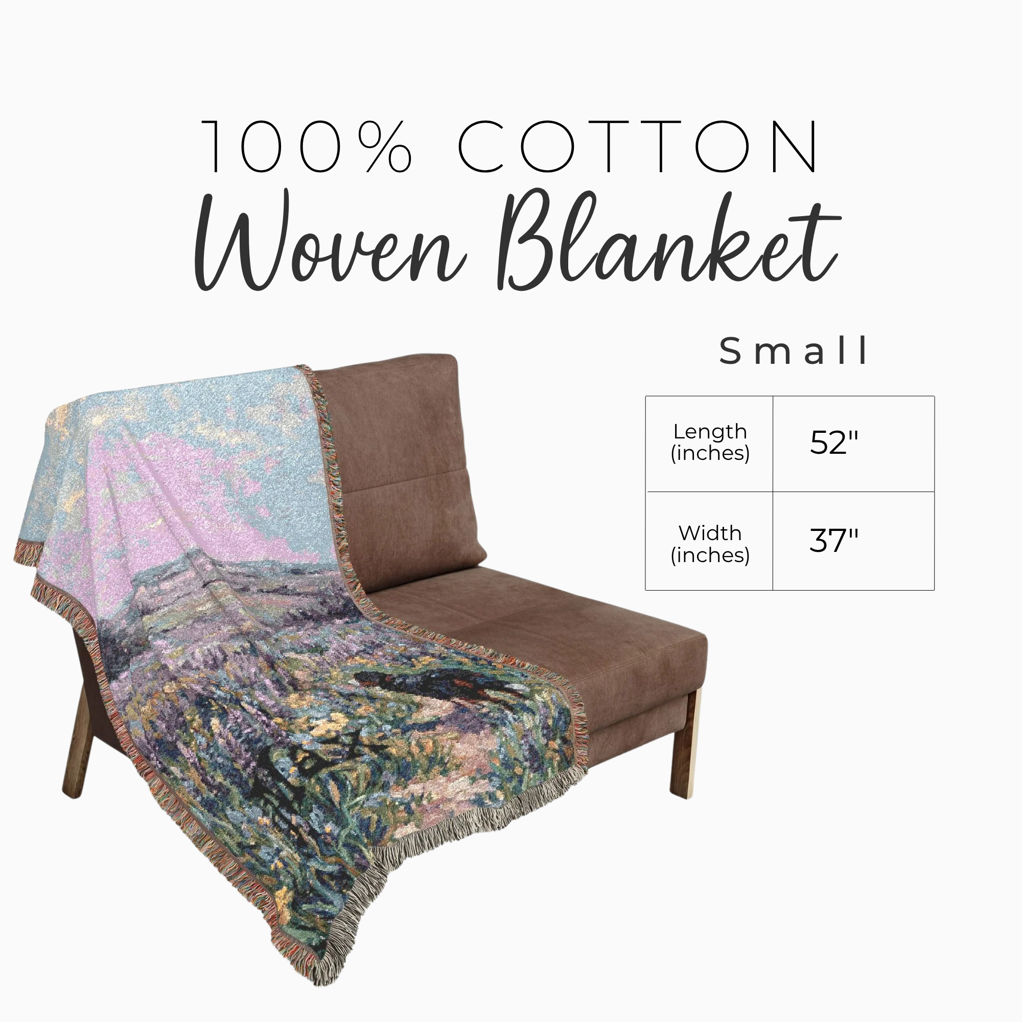 Personalized Bernese In Wildflowers Woven Blanket | Dog Tapestry Throw