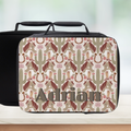 Personalized lunch bag with horse and cactus pattern and 'Adrian' custom text.
