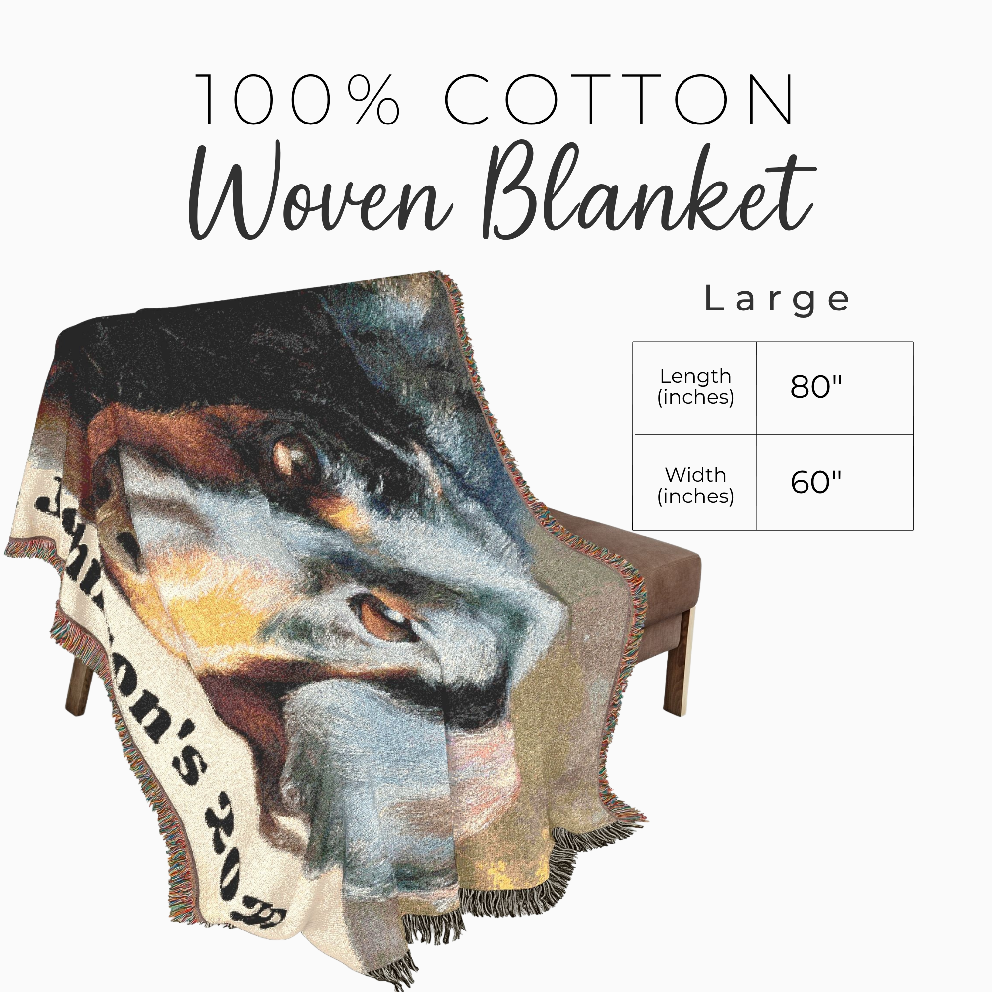 Personalized Dachshund Woven Blanket  Custom Name & Year