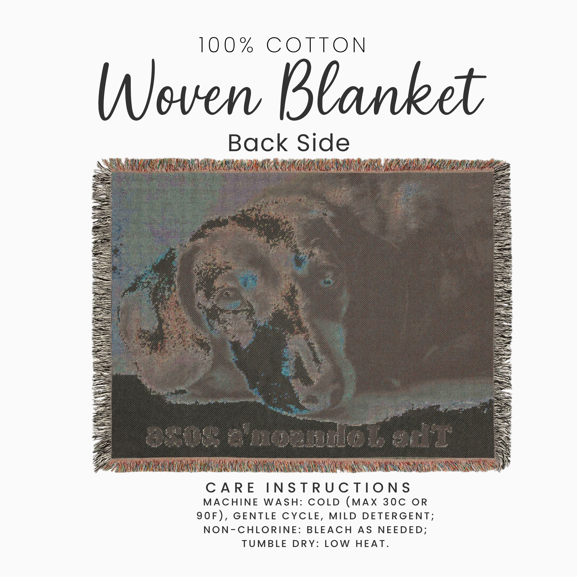 Personalized Dachshund Woven Blanket  Custom Name & Year