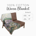 Personalized Old English Sheepdog In Wildflowers Woven Blanket | Dog Tapestry Throw