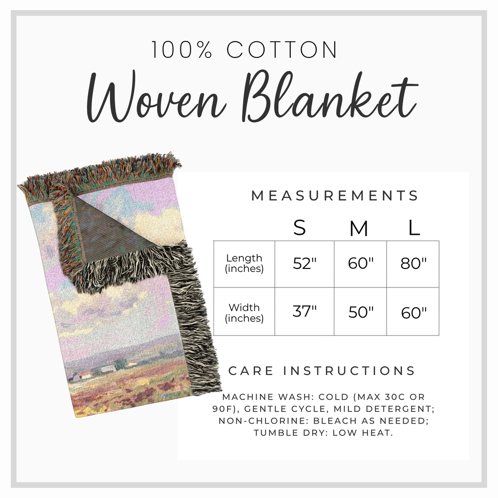 Personalized Springer Spaniel In Wildflowers Woven Blanket | Dog Tapestry Throw