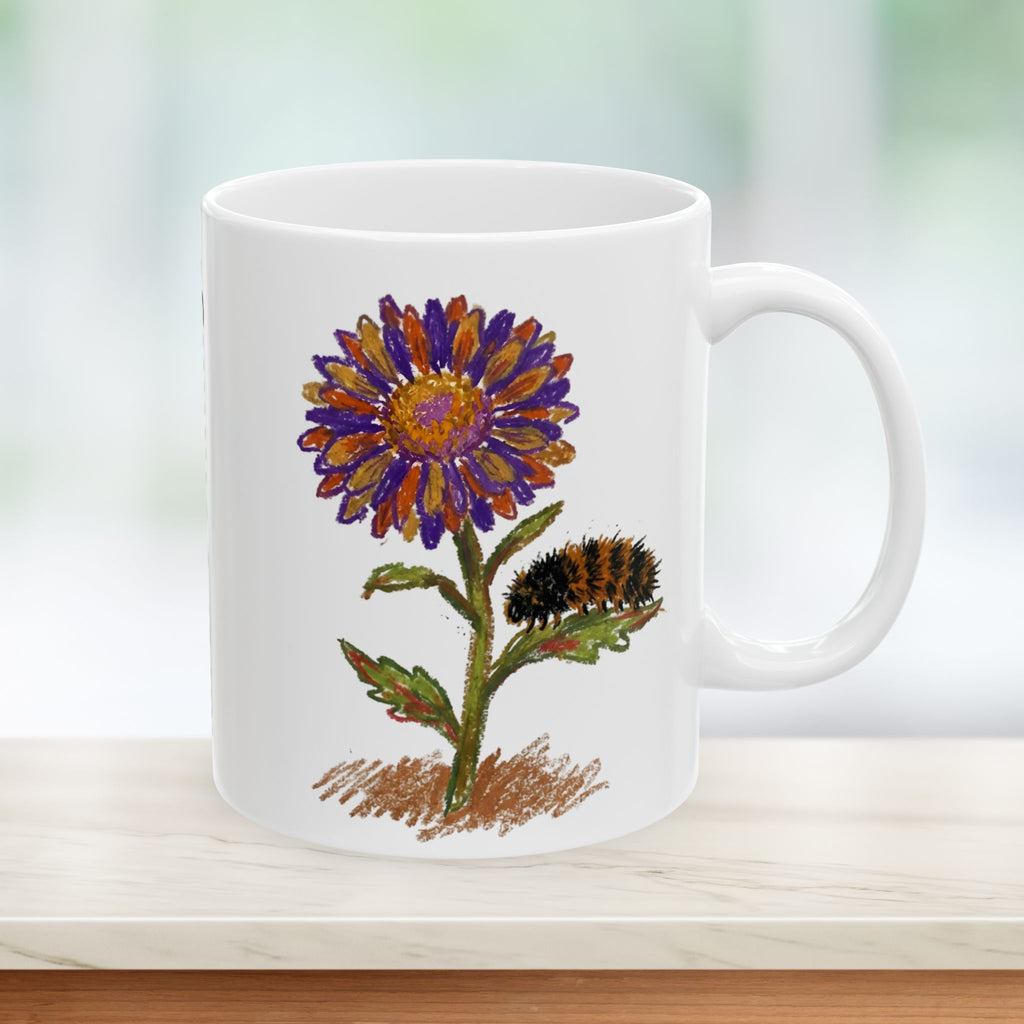 Personalized Floral Caterpillar Teacher Mug