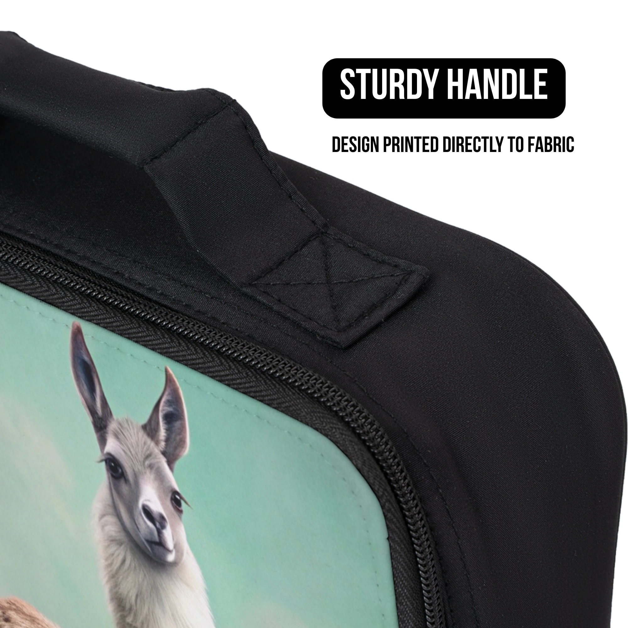 Pink Floral Llama Insulated Lunch Bag - Fun Kids Lunchbox