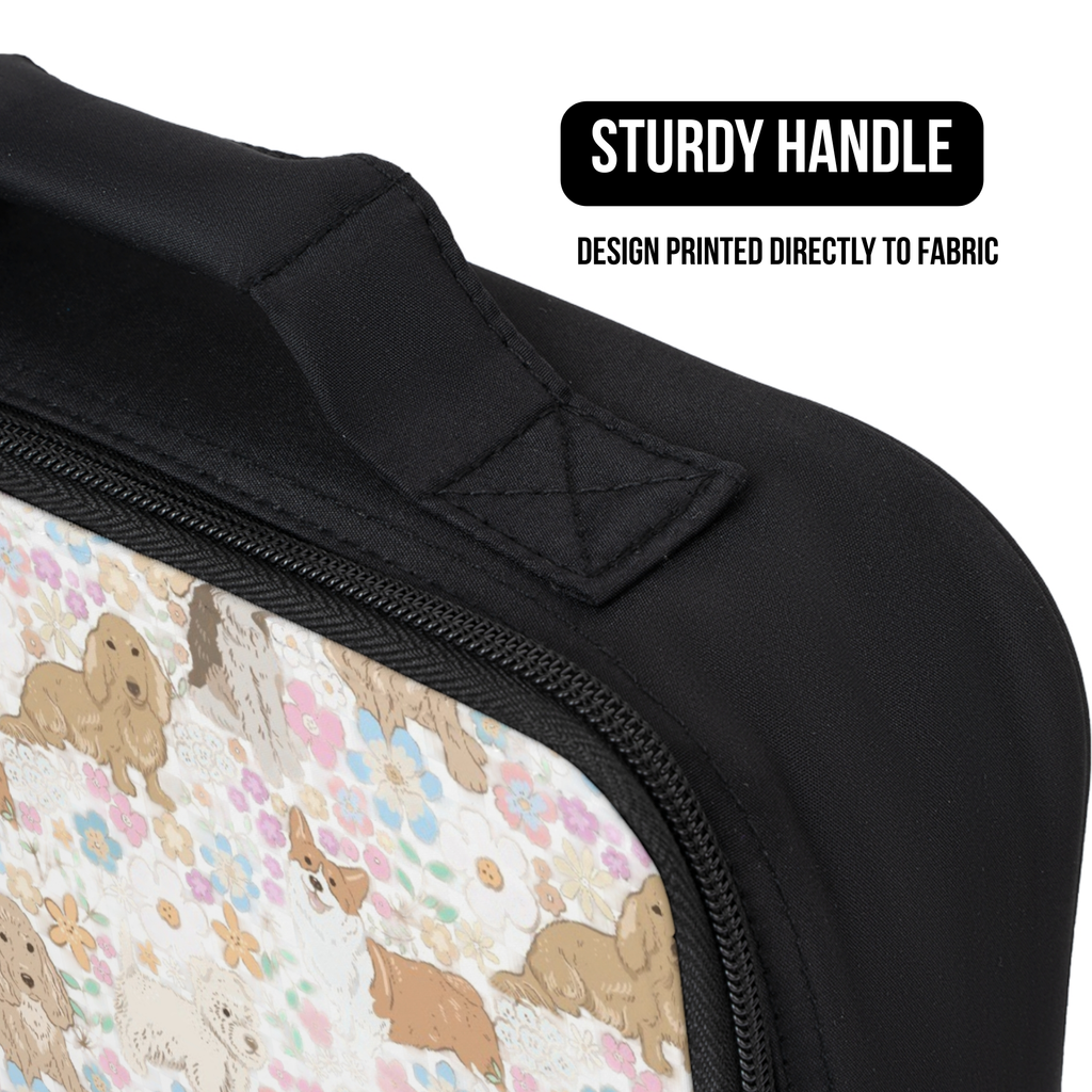 Popular Puppy Dog Pattern Insulated Lunch Bag - Cute Animal Lunchbox